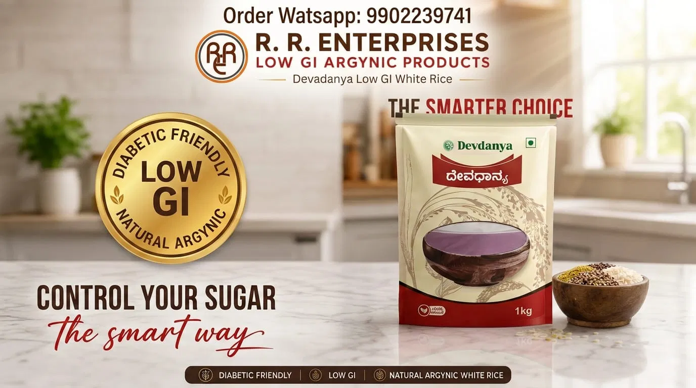 DevDanya Low GI Organic Un Polished Rice (5kg) — view 3