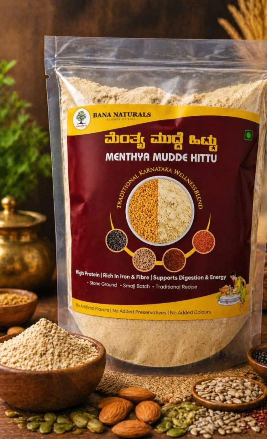 Bana Naturals Menthya Mudde Hittu (500g)